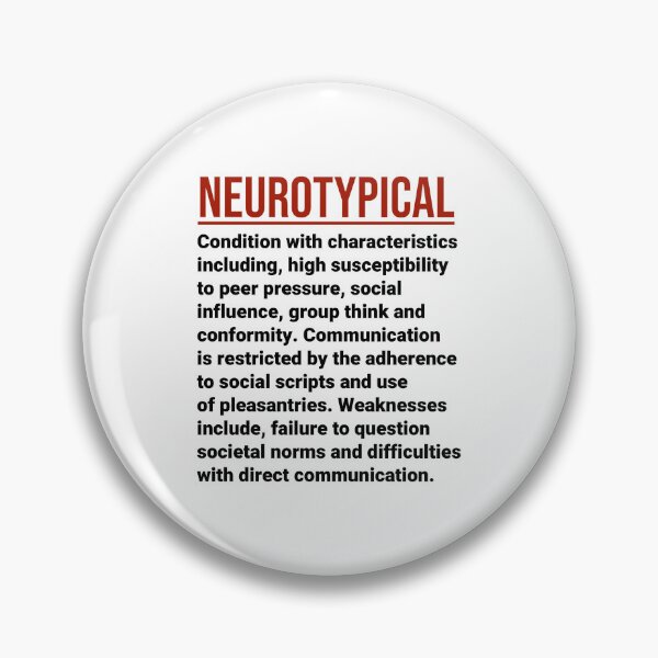 Item preview, Diagnostic characteristics for neurotypical people  designed and sold by Rachel the Artist .