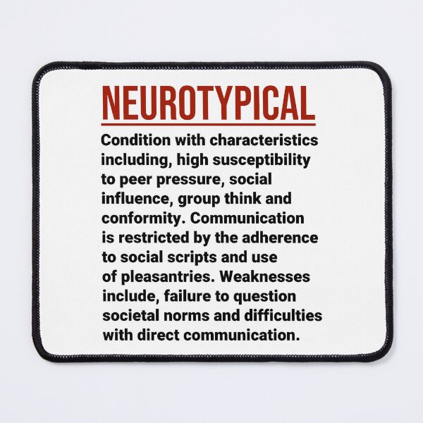 Item preview, Diagnostic characteristics for neurotypical people  designed and sold by Rachel the Artist .