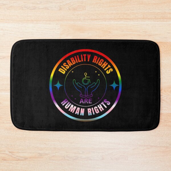 Item preview, Disability Rights Are Human Rights, Progress pride flag graphic, Motivational, Inspirational, Powerful, Strong, Equal Rights for all,  Love wins, Love is love, Pride, 3rd December,  designed and sold by PrideBeProud.