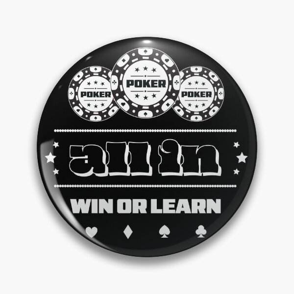 Item preview, GAME - POKER - TEXAS HOLDEM - All In – Win or Learn - 1 designed and sold by ArtProjectShop.