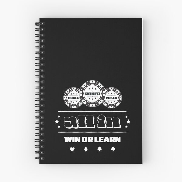 Item preview, GAME - POKER - TEXAS HOLDEM - All In – Win or Learn - 1 designed and sold by ArtProjectShop.