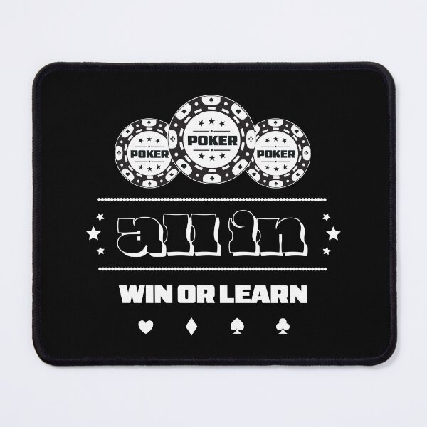 Item preview, GAME - POKER - TEXAS HOLDEM - All In – Win or Learn - 1 designed and sold by ArtProjectShop.