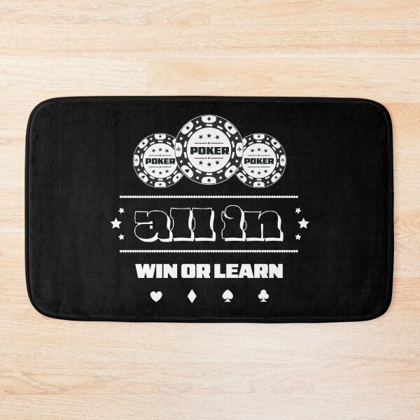 Item preview, GAME - POKER - TEXAS HOLDEM - All In – Win or Learn - 1 designed and sold by ArtProjectShop.