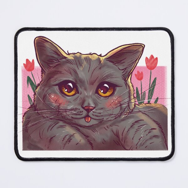 Item preview, Cute Cat With Flowers designed and sold by Penguin-dreams.