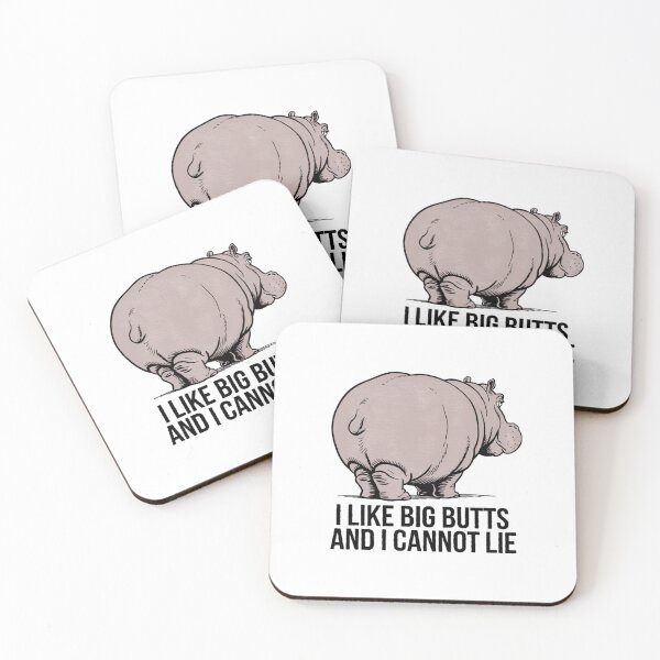 Item preview, I like big butts, hippo, funnyfits70, Humor, Funny,  designed and sold by FunnyFits70.