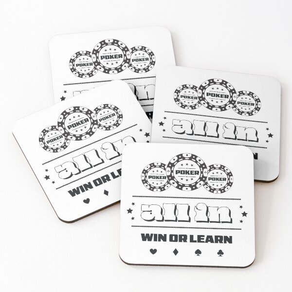 Item preview, GAME - POKER - TEXAS HOLDEM - All In – Win or Learn - 2 designed and sold by ArtProjectShop.