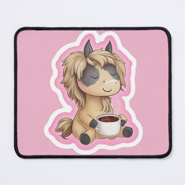 Item preview, Horse Relaxing in Yoga Pose Drinking Tea designed and sold by CreatedbyKandJ.