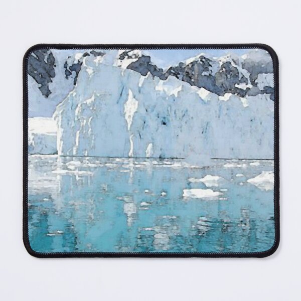 Item preview, north and south pole, snow on mountains and ice in sea designed and sold by AA-designstore.