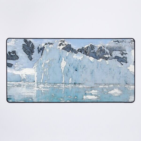 Item preview, north and south pole, snow on mountains and ice in sea designed and sold by AA-designstore.