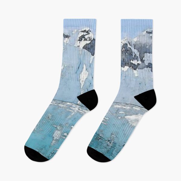 Item preview, north and south pole, snow on mountains and ice in sea designed and sold by AA-designstore.
