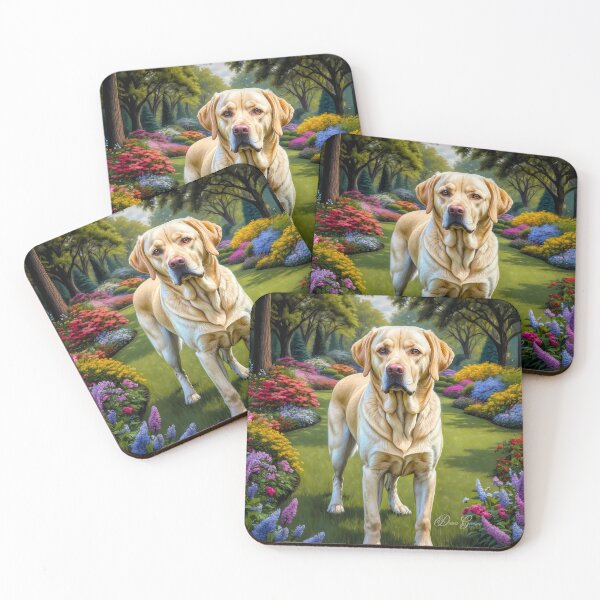 Item preview, Crosby Yellow Labrador Retriever Dog Painting designed and sold by Heart and Soul Studio.