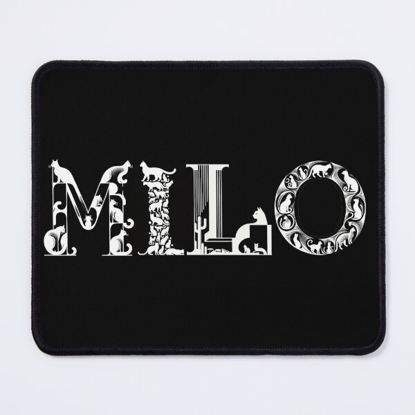 Item preview, Milo Cat Name Written in Cats Font Typeface - Black designed and sold by Divine Ease.