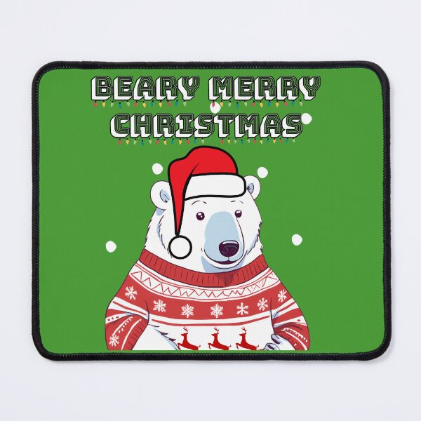 Item preview, Festive Polar Bear with Christmas Sweater & Hat designed and sold by Vestina88.