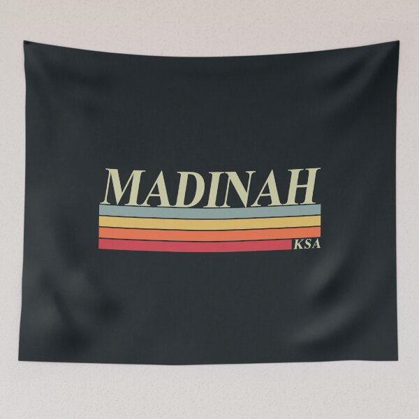 Item preview, Madinah Retro Saudi Arabia Design designed and sold by Mo5tar.