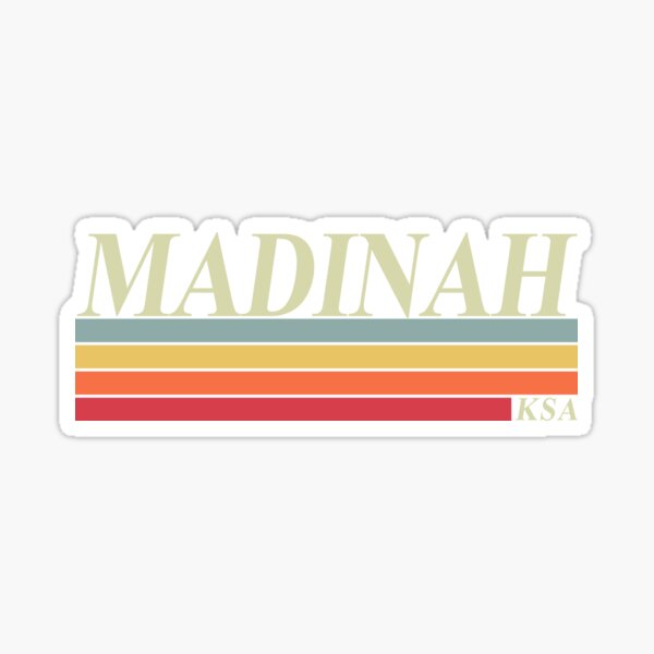Item preview, Madinah Retro Saudi Arabia Design designed and sold by Mo5tar.