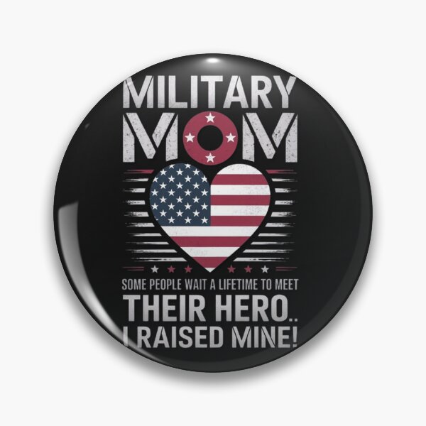 Item preview, Military Mom I Raised Hero USA America American Armed Forces designed and sold by SztylishDesigns.