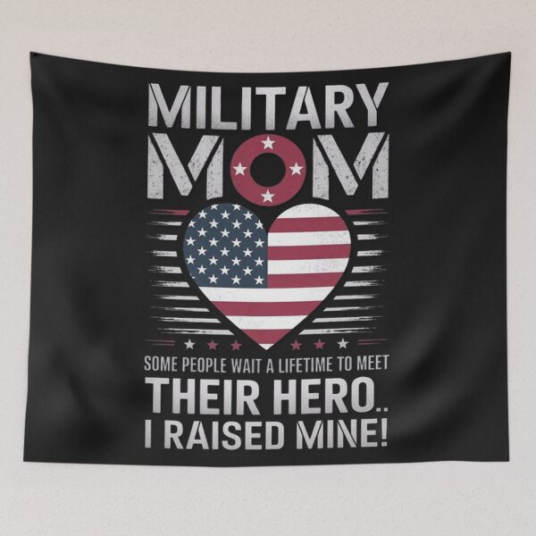 Item preview, Military Mom I Raised Hero USA America American Armed Forces designed and sold by SztylishDesigns.