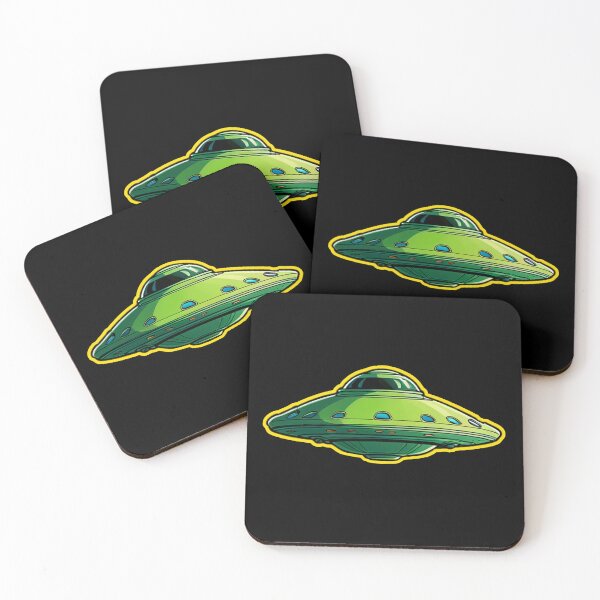 Item preview, Green Alien Flying Saucer Spaceship designed and sold by Bunmigraphics .