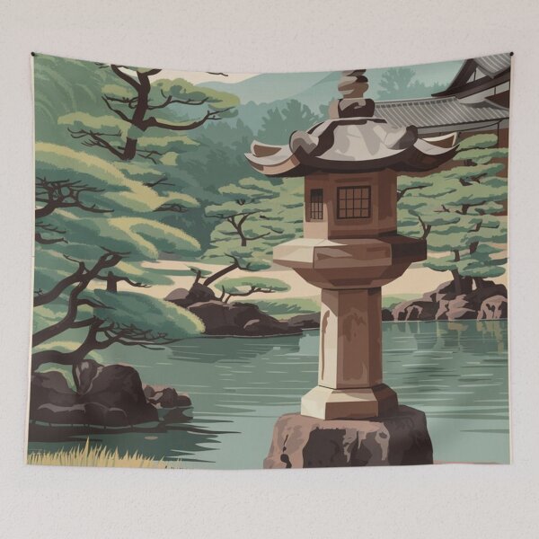 Item preview, Kanazawa Vintage Travel Poster designed and sold by TravelerRat.