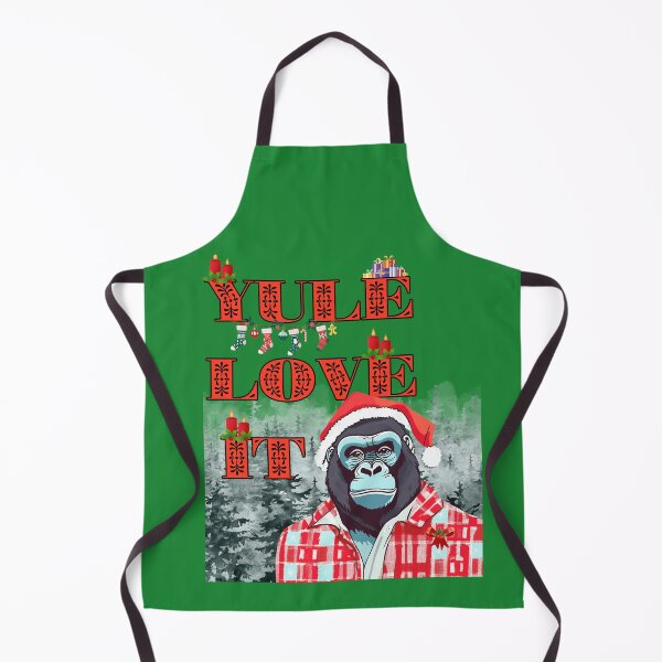Item preview, Christmas Gorilla in Sweater & Santa Hat designed and sold by Vestina88.