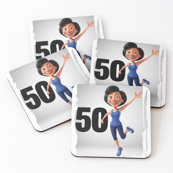 Item preview, Happy woman in her 50 years designed and sold by ArtisticPen-art.