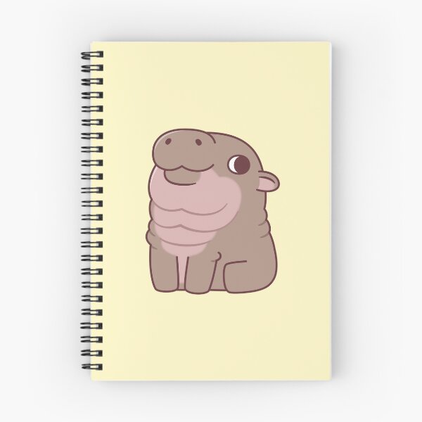 Item preview, Cute Seated Pygmy Hippo designed and sold by rustydoodle.