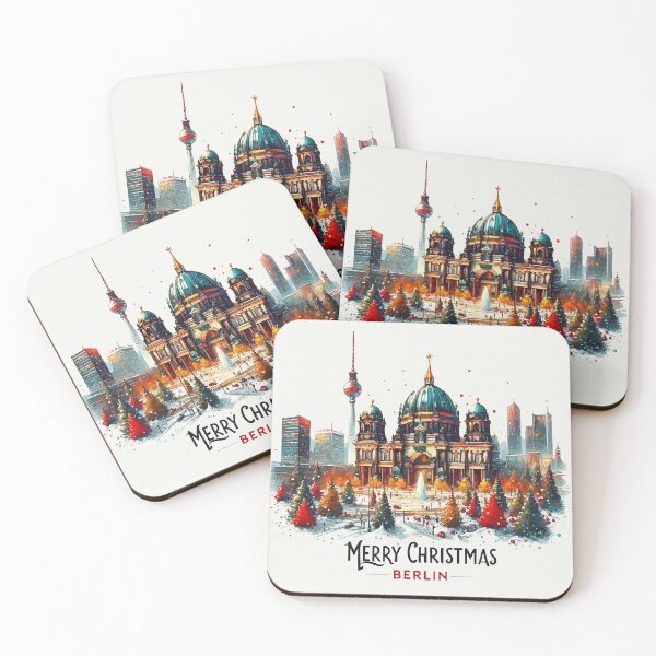Item preview, Berlin Travel Merry Christmas designed and sold by TomFrontierArt.