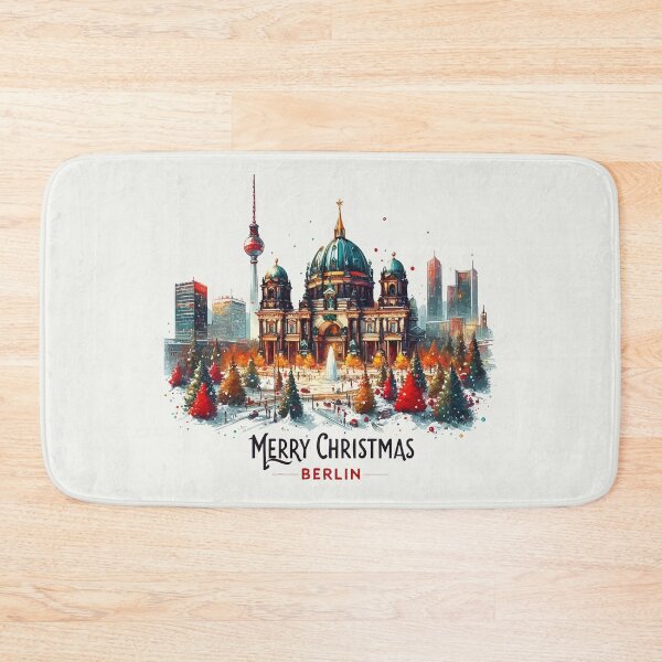 Item preview, Berlin Travel Merry Christmas designed and sold by TomFrontierArt.