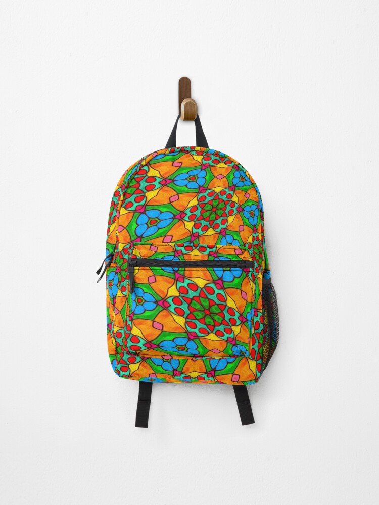 Thumbnail 1 of 3, Backpack, Aesthetic Flowers Pattern designed and sold by Patternflower.