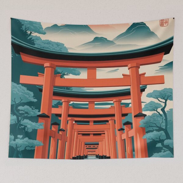 Item preview, Kyoto Vintage Travel Poster designed and sold by TravelerRat.