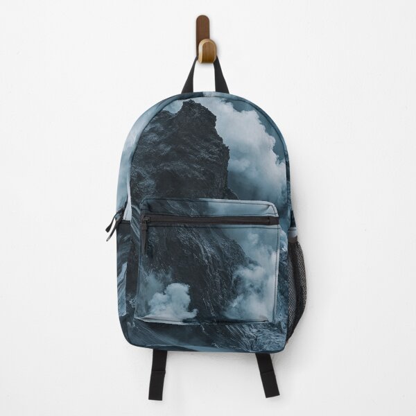 Item preview, Dramatic volcanic landscape with steam and smoke rising from rock formations in a dark and mysterious atmosphere at dusk. designed and sold by Jerhus.