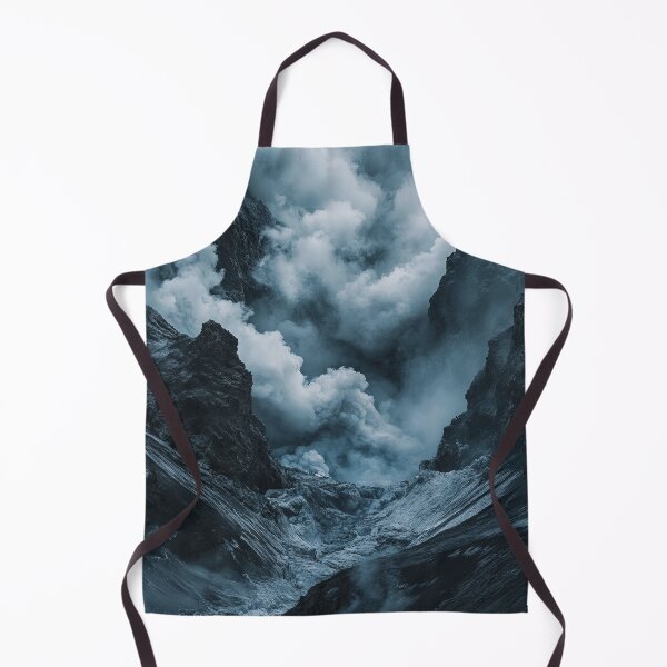 Item preview, Dramatic volcanic landscape with steam and smoke rising from rock formations in a dark and mysterious atmosphere at dusk. designed and sold by Jerhus.