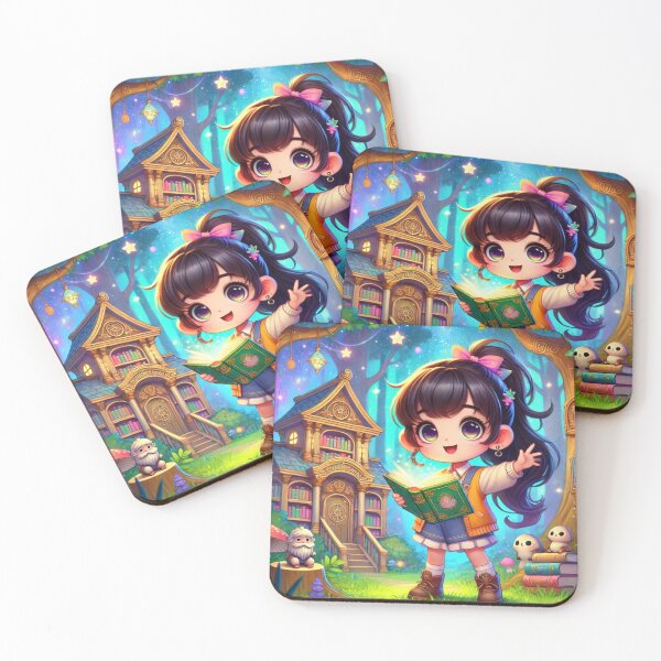 Item preview, Ankhi With Her Magical Book designed and sold by Dream Bloom Gallery.