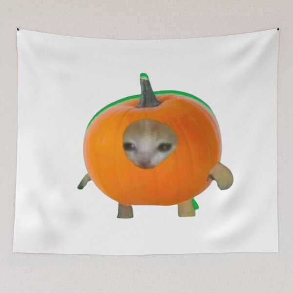 Item preview, Pumpkin cat designed and sold by matchalattextrafoam.