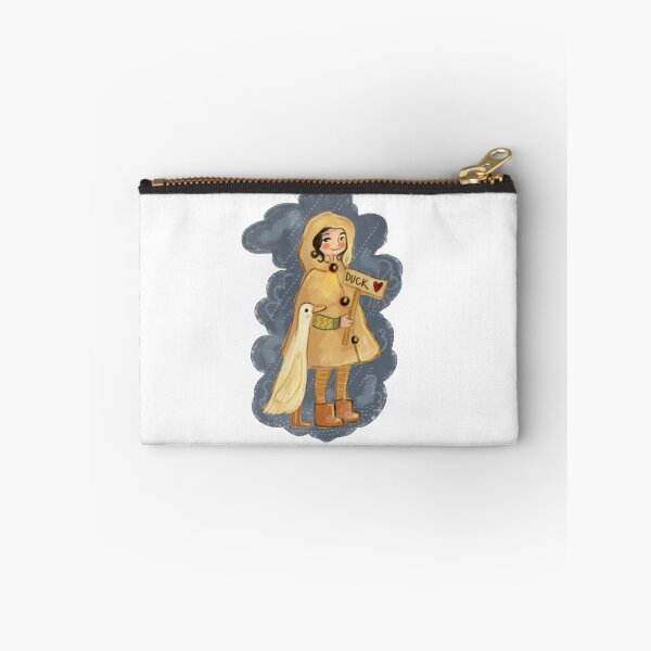 Item preview, I love ducks, girl with a duck in the rain designed and sold by Dormitria.