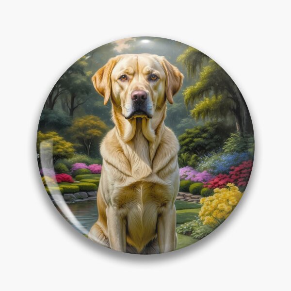 Item preview, Bronson Yellow Labrador Retriever Dog Painting designed and sold by Heart and Soul Studio.