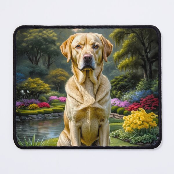 Item preview, Bronson Yellow Labrador Retriever Dog Painting designed and sold by Heart and Soul Studio.