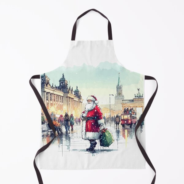 Item preview, Santa Claus Berlin Travel Merry Christmas designed and sold by TomFrontierArt.