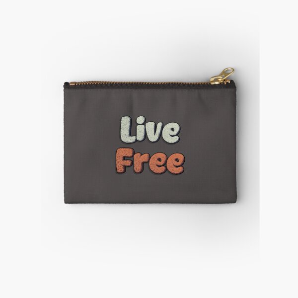 Item preview, "Live Free" Cartoon Style typography designed and sold by trepiu.