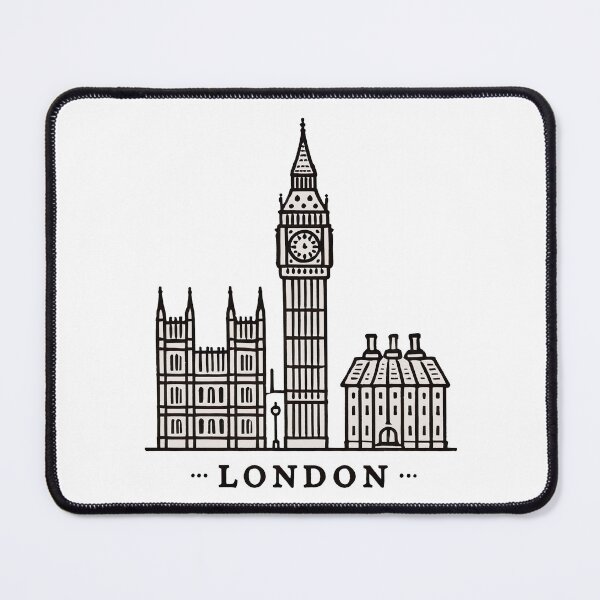 Artikelvorschau, Big Ben und Elizabeth Tower entworfen und verkauft von Angry Swan Designs.