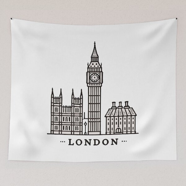 Item preview, Big Ben and Elizabeth Tower designed and sold by Angry Swan Designs.