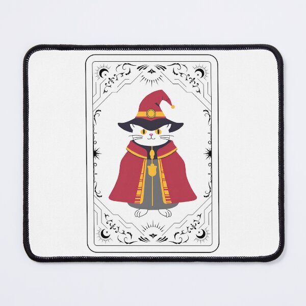 Item preview, The Feline Wizard: A Tarot Card of Magic and Mystery. Magical Cat Wizard - Amulet of Luck designed and sold by MarCreativArt.