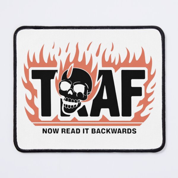 Item preview, Traf- now read it backwards bumper sticker designed and sold by MasnMusg.