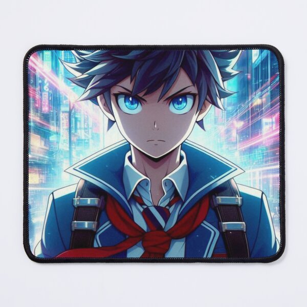 Item preview, Neon City Schoolboy - Futuristic Anime Scene designed and sold by emanuele6698.