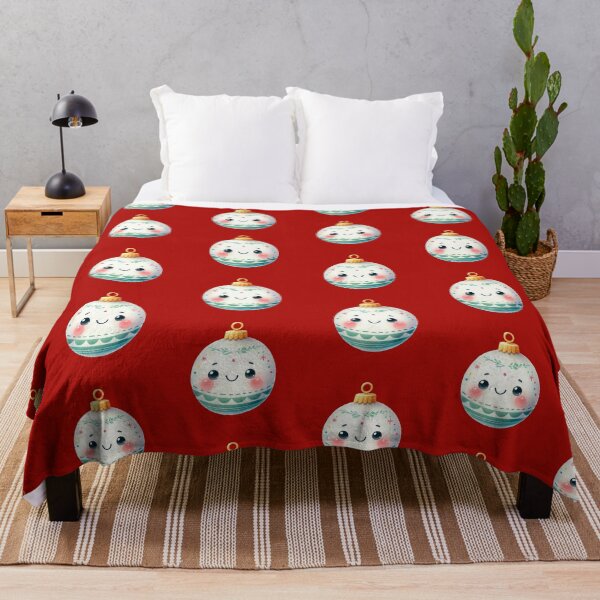 Item preview, Cute Smiling Christmas Ornament in Watercolor designed and sold by GVibezPadel.