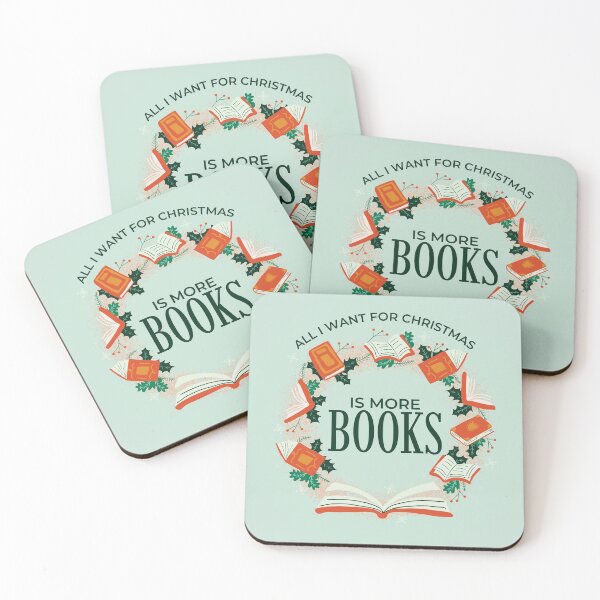 Item preview, Bookish  Christmas Wreath designed and sold by RedRubi.