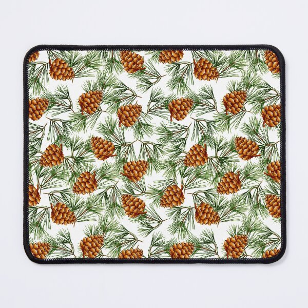 Item preview, new year, trees, cones, forest, green, holiday, pattern designed and sold by Tetiana Pohurska.