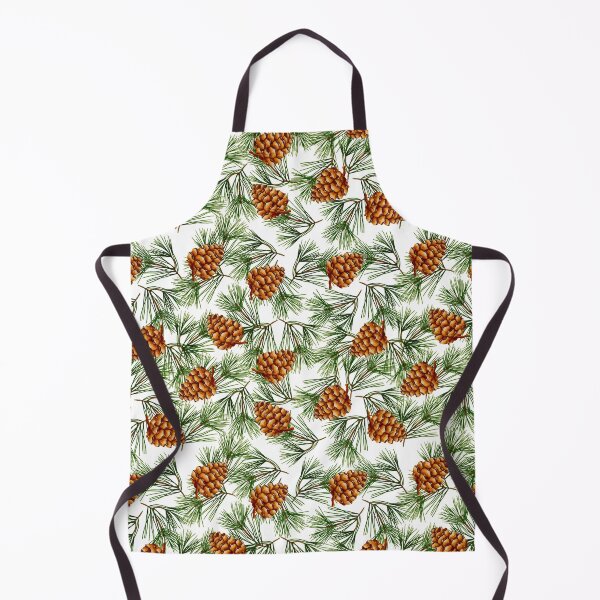 Item preview, new year, trees, cones, forest, green, holiday, pattern designed and sold by Tetiana Pohurska.