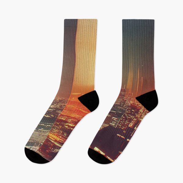 Item preview, Cityscape in Neon Lights designed and sold by NomadicDreamer.