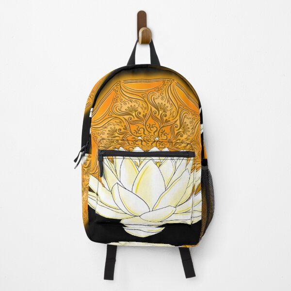 Item preview, White Lotus with Om Mandala designed and sold by NMARTWORKS.